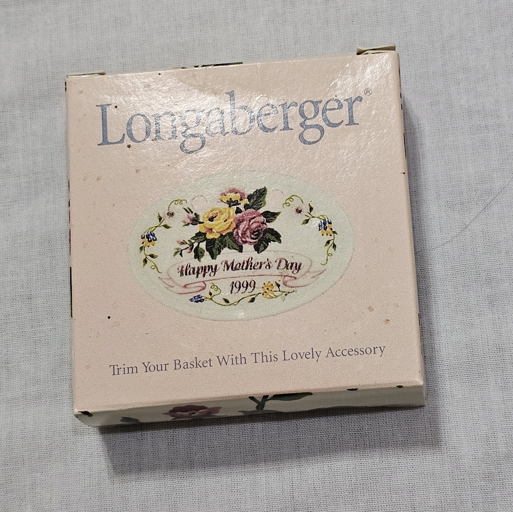 Longaberger Basket Tie-On - Mother's Day 1999